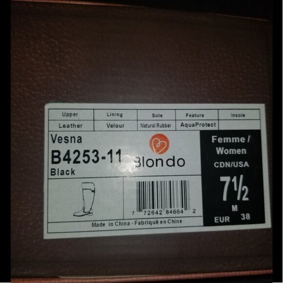 Blondo stretch knee high leather boots - Picture 3 of 3